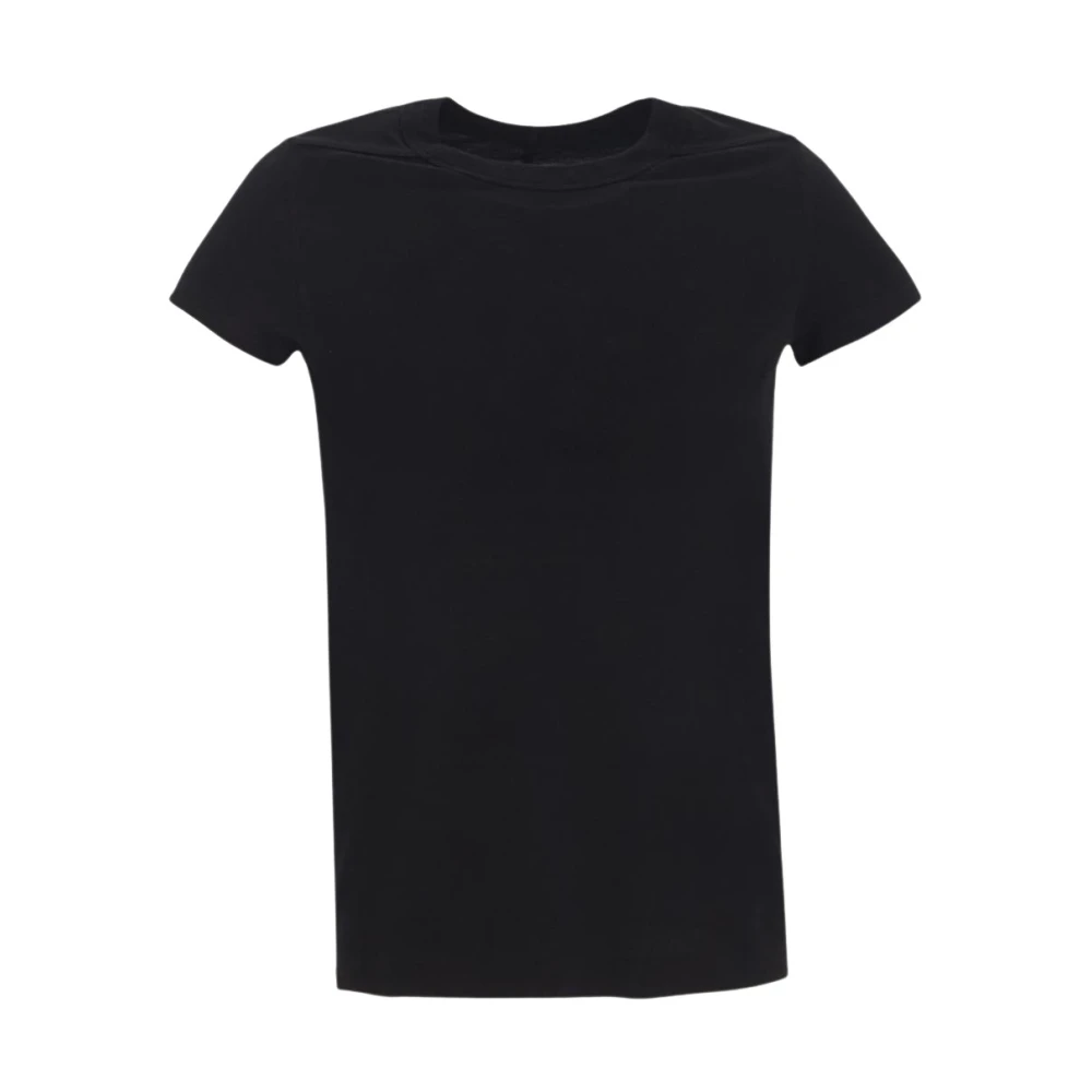 Rick Owens Cropped Level T-Shirt Black Dames