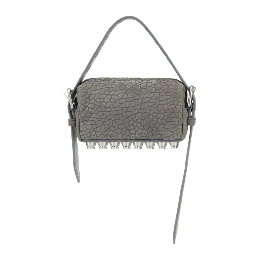Alexander wang Stijlvolle Grijze Nabuk Mini Schoudertas Gray Dames