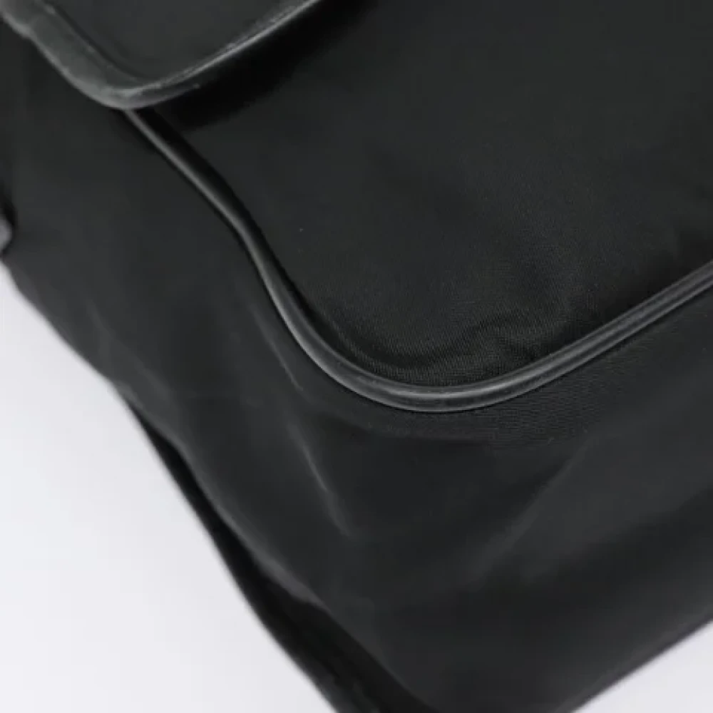 Prada Vintage Pre-owned Canvas prada-bags Black Dames