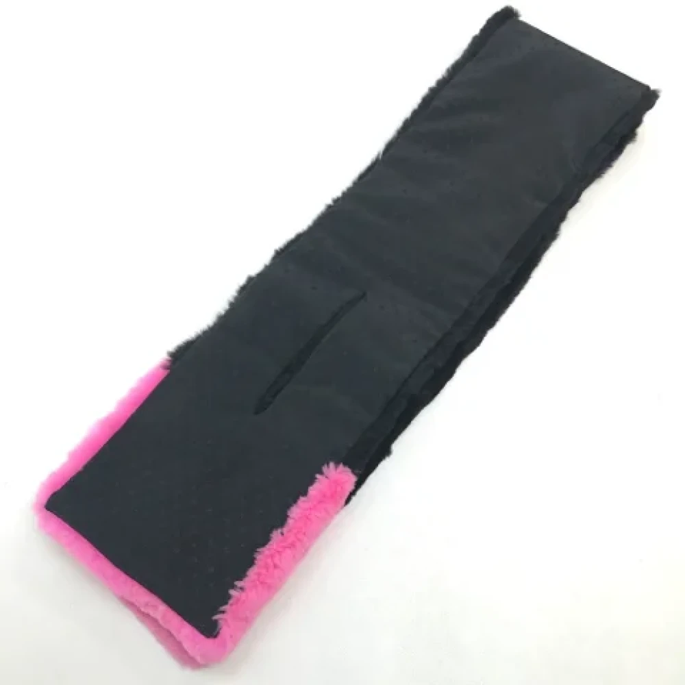 Louis Vuitton Vintage Pre-owned Fur scarves Black Dames