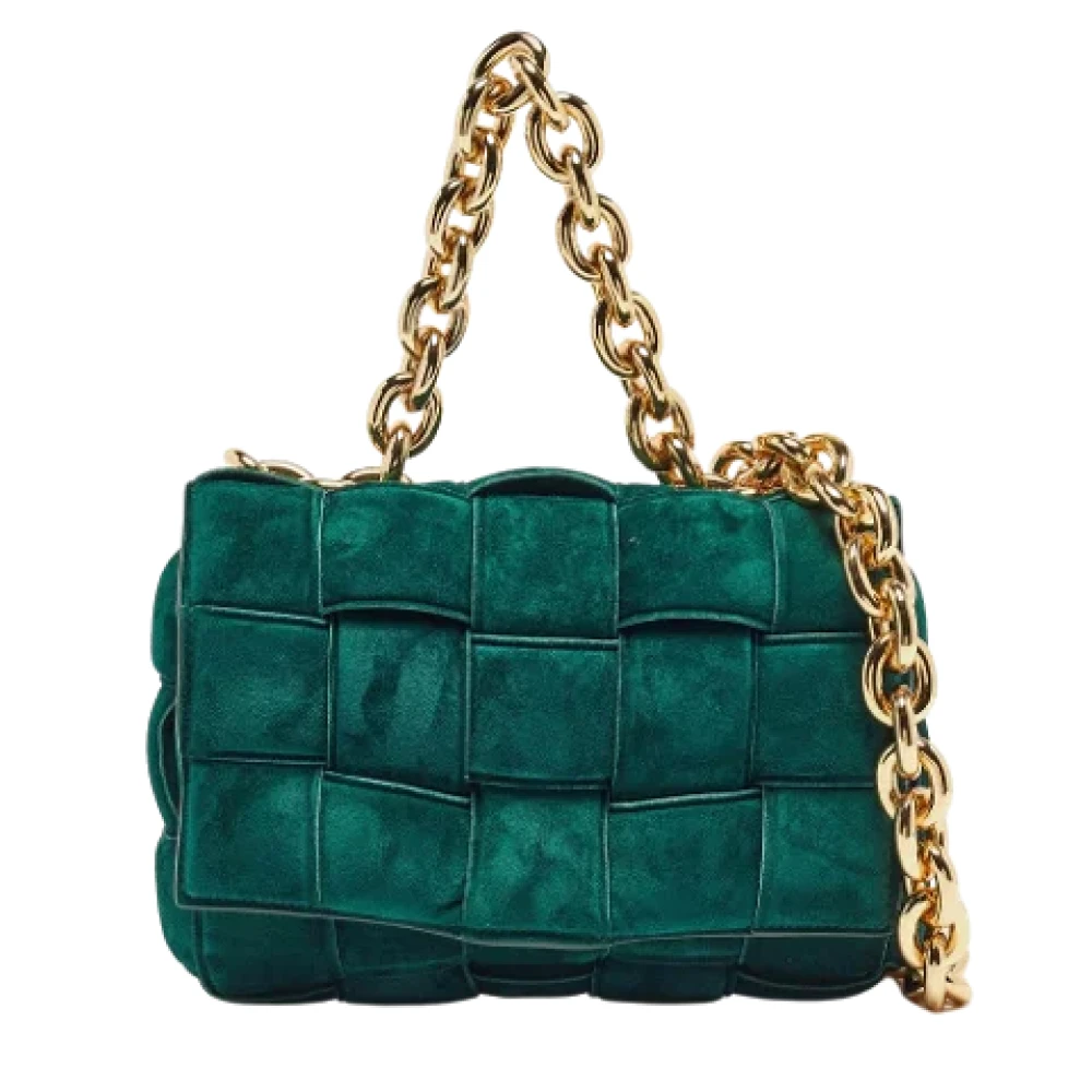 Bottega Veneta Vintage Pre-owned Suede handbags Green Dames