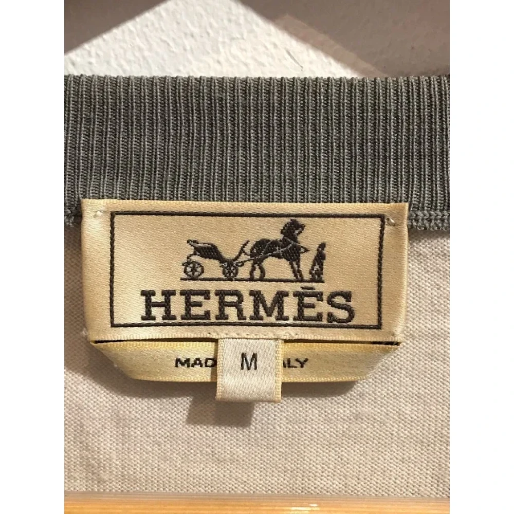 Hermès Vintage Pre-owned Wool tops Beige Dames