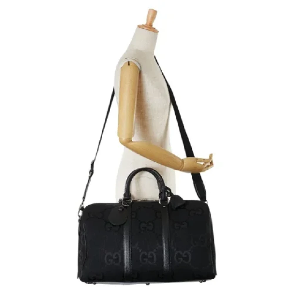 Gucci Vintage Pre-owned Canvas handbags Black Dames