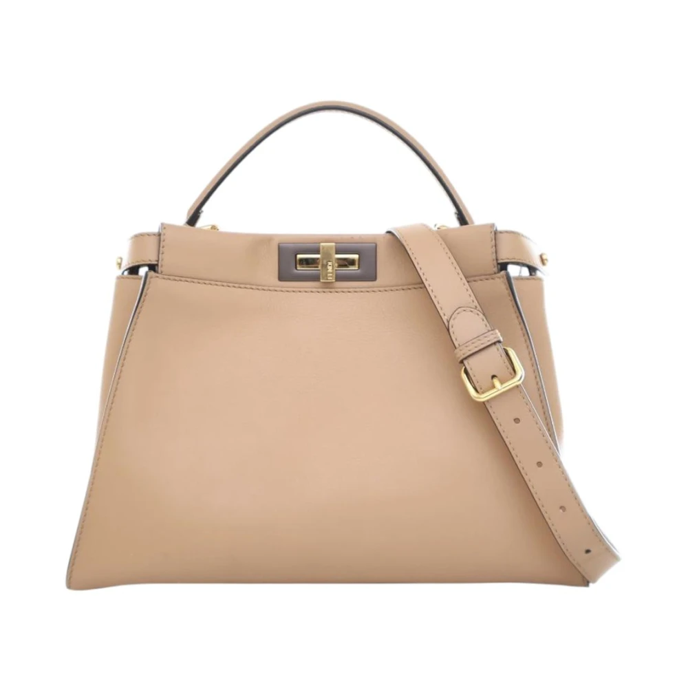 Fendi Vintage Women's Brown Pre-Owned Leather Handbag