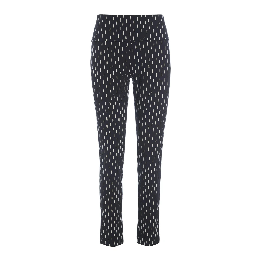Bitte Kai Rand Stretchbroek met Sashiku-patroon Black Dames