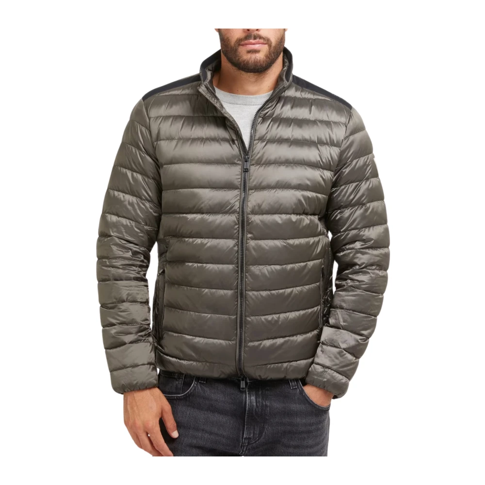 Guess Licht Opvouwbare Realdown Jas Staal Gray Heren