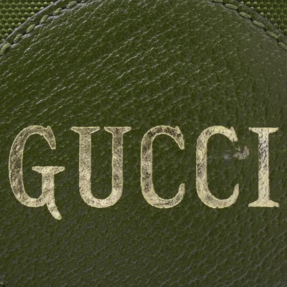 Gucci Vintage Pre-owned Canvas gucci-bags Green Dames