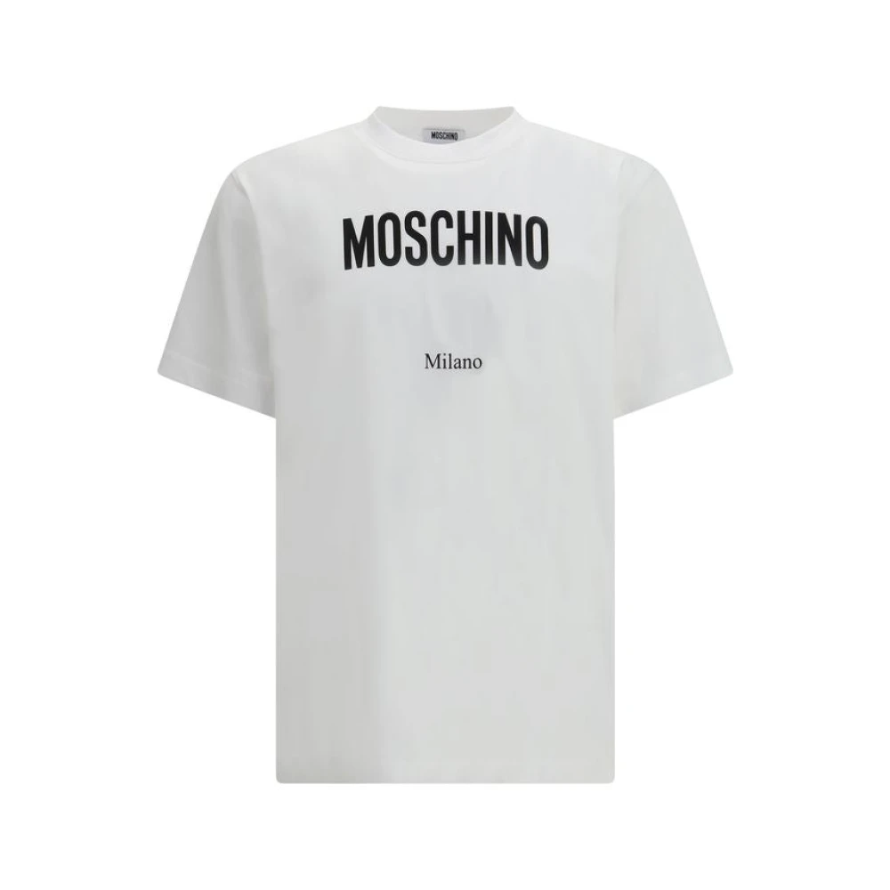 Moschino Hombre Blanco Camisetas, Talla: L
