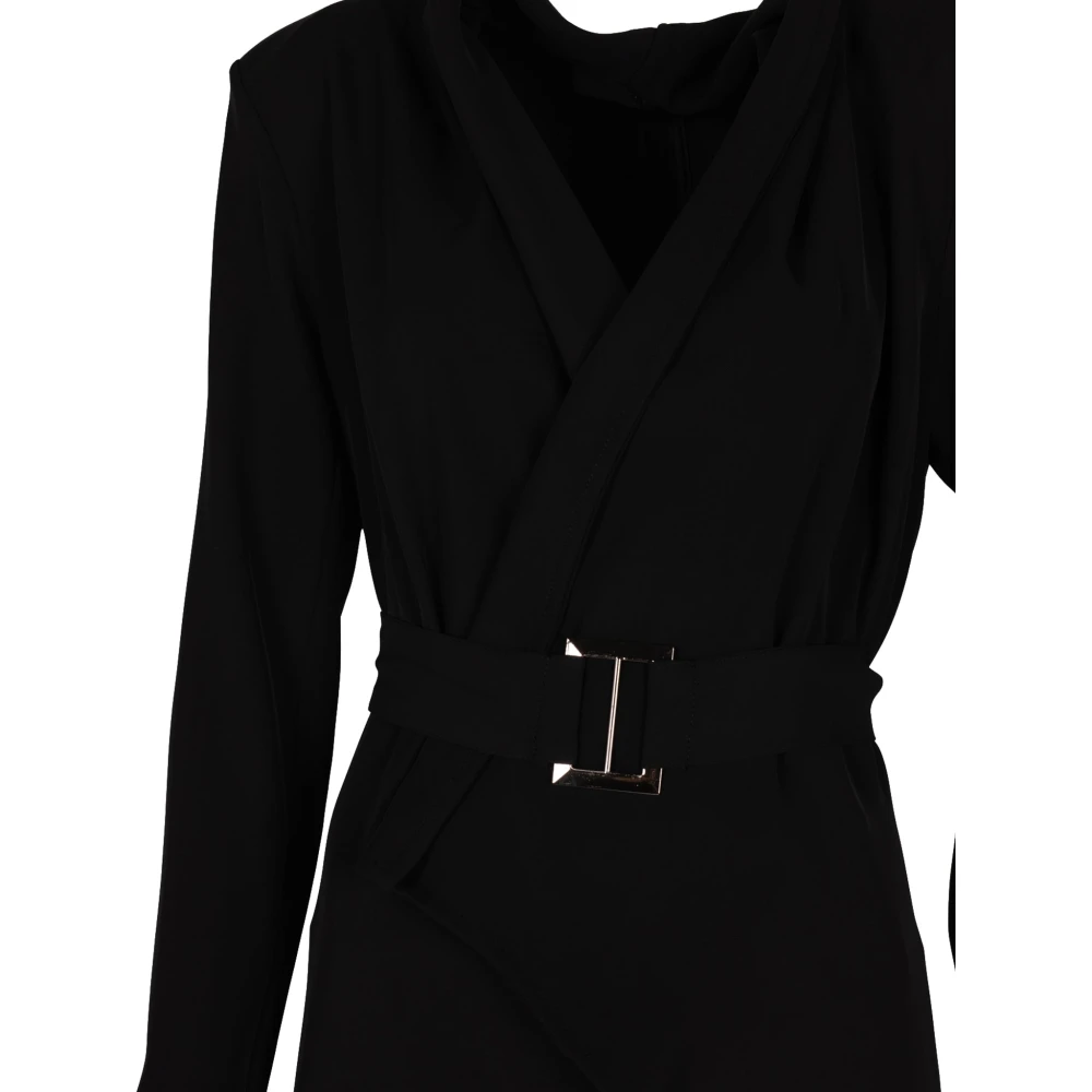 La Haine Inside Us Asymmetrische Blazer met Schoudervullingen Black Dames