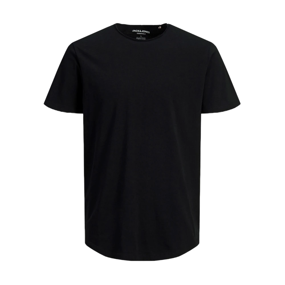 Jack & Jones Men's Black Cotton Tee - Spring/Summer Collection