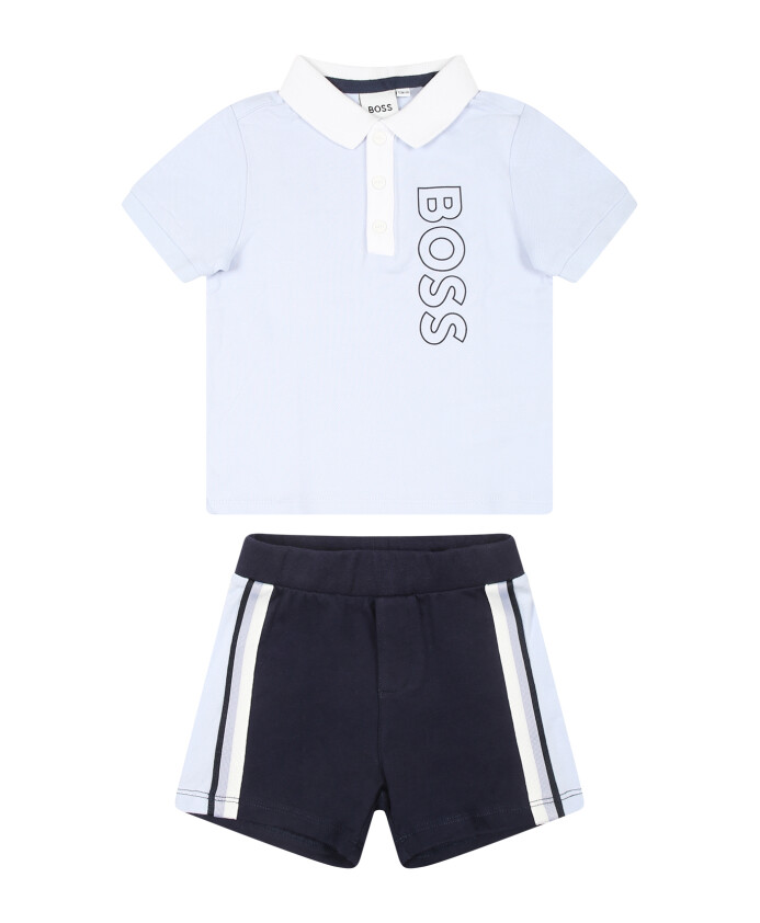 ensemble-polo-et-short-bleu-clair