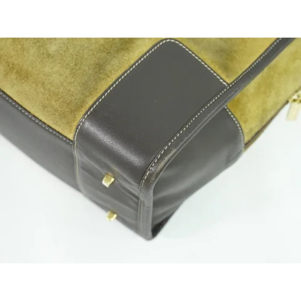 Loewe Pre-owned Suede handbags Beige Dames