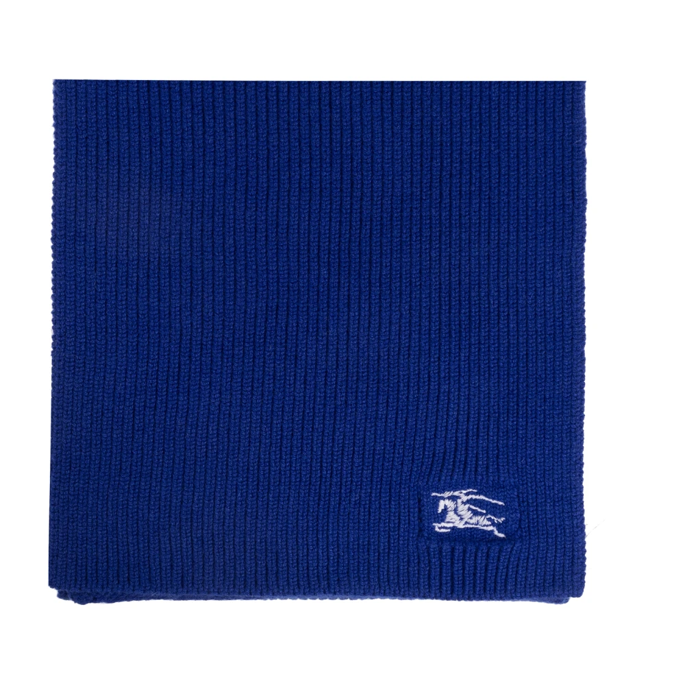 Burberry Unisex Blu - Sciarpa A Coste In Cashmere - Accessories - One Size