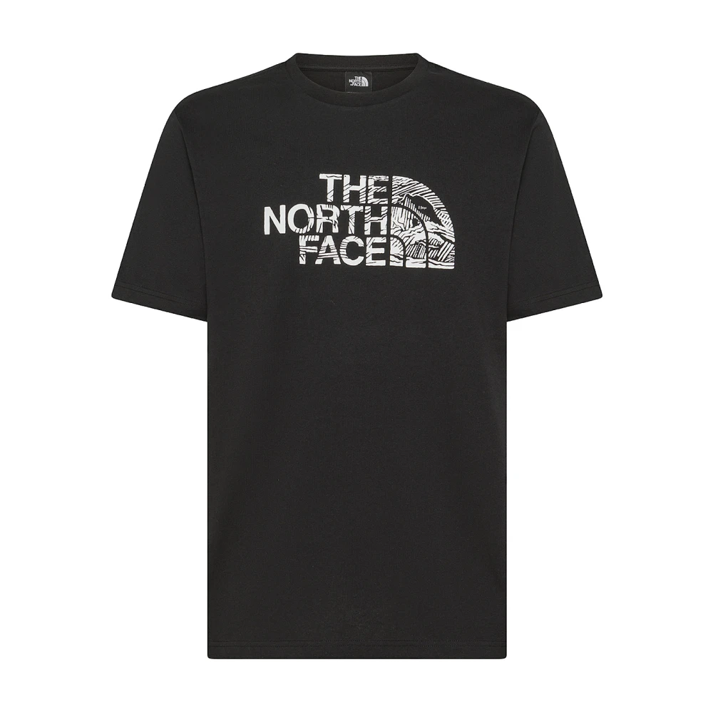 The North Face Woodcut Dome Tee Zwart T-shirts Polos Black Heren