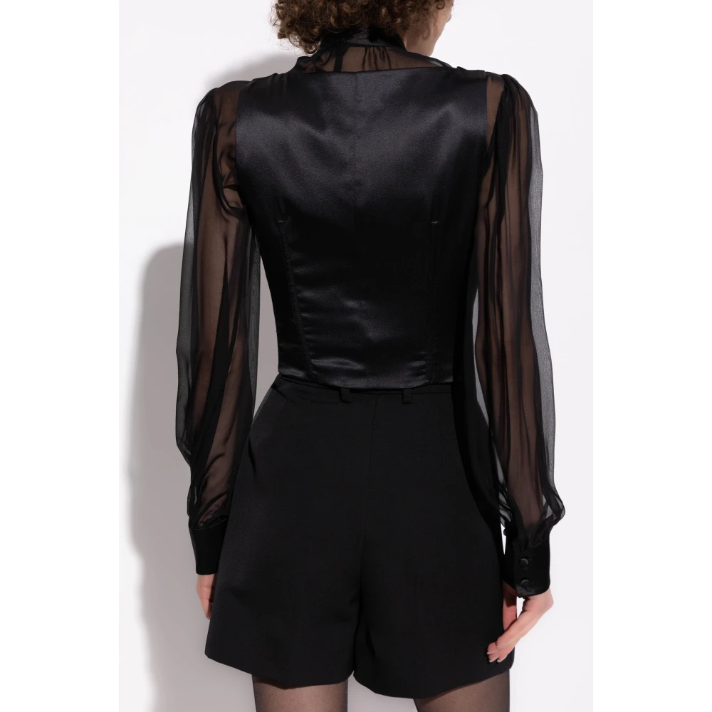 Dolce & Gabbana Zijden vest Black Dames