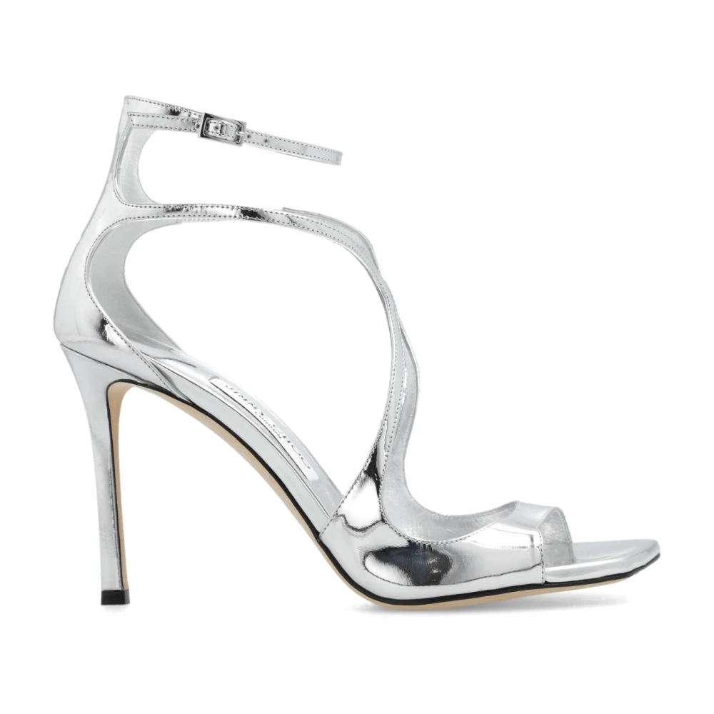 Jimmy Choo Women's Gray High Heel Sandals, 8 Uk, Azia Heeled Sandals
