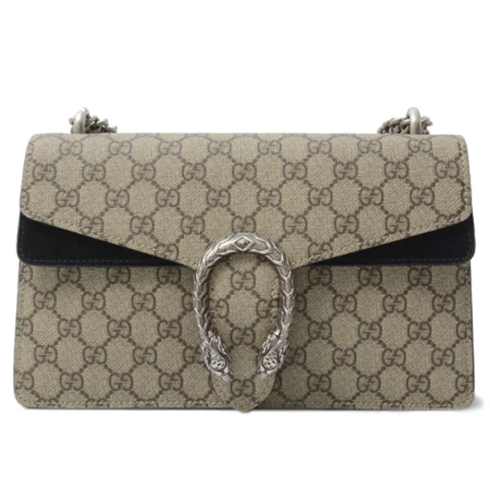 Gucci Vintage Pre-owned Canvas gucci-bags Brown Dames