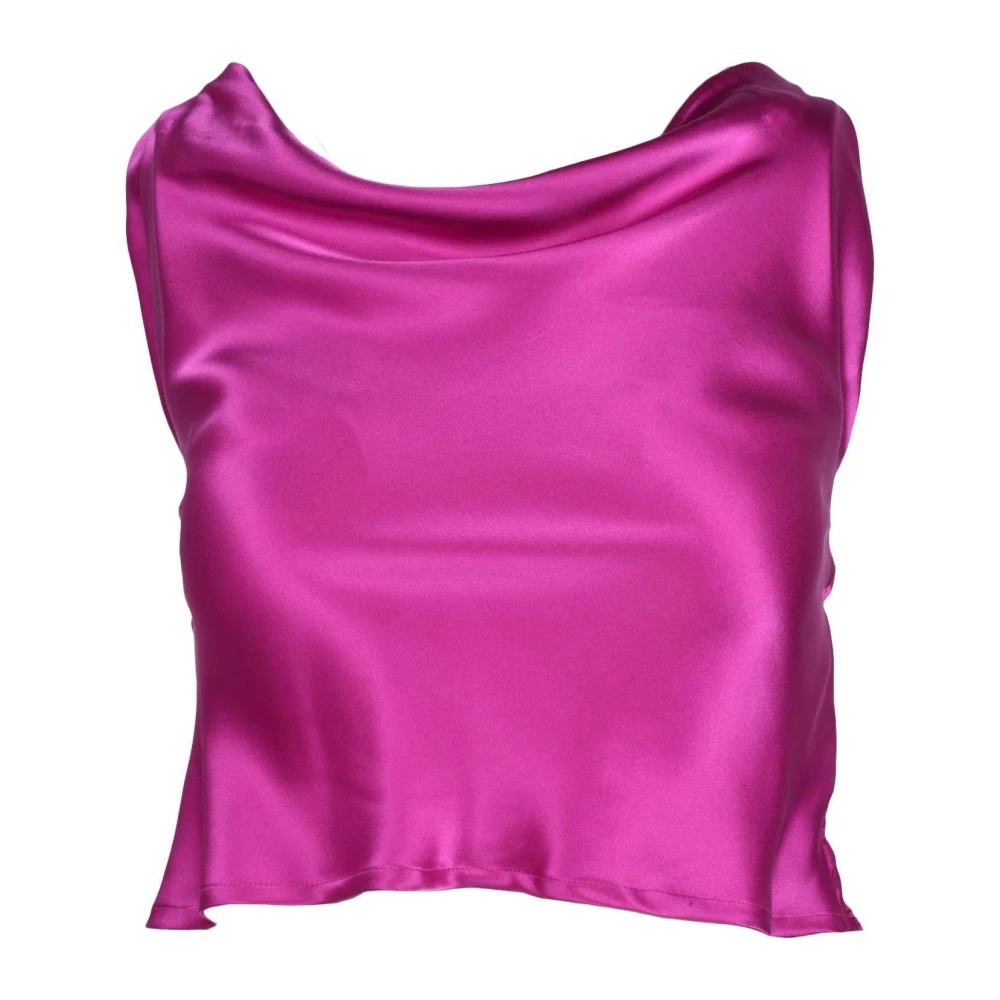 L'Autre Chose Zijden Top Gekozen door Anderen Pink Dames