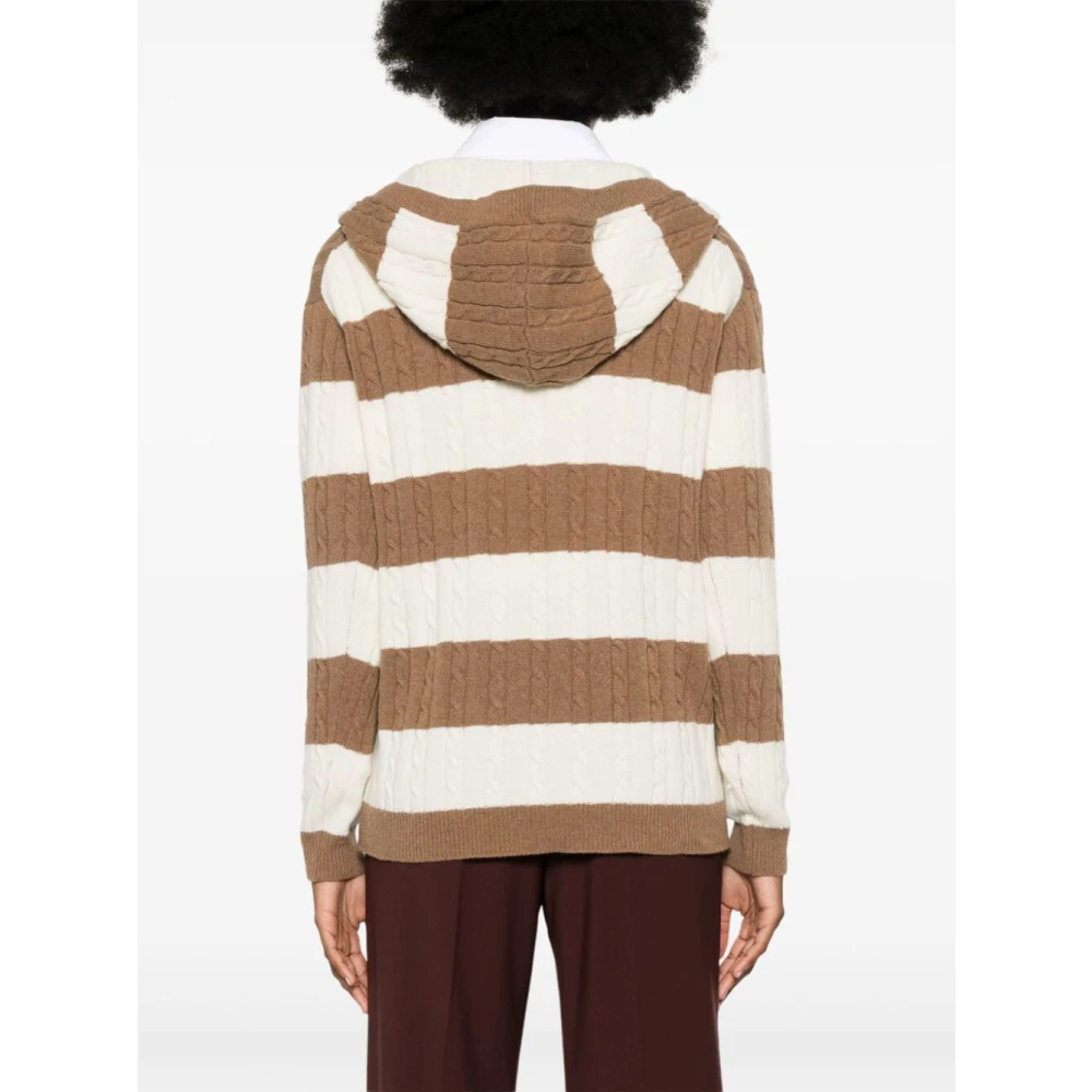 Semicouture Ivory Desert Style Zoe Jurk Multicolor Dames