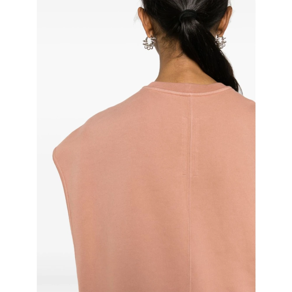 Rick Owens Mouwloze Sweatshirt Pink Dames