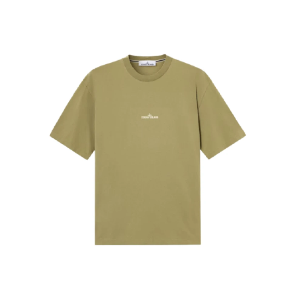 Stone Island Short-Sleeve T-Shirt - Male - T-Shirts - Green - L - Tops