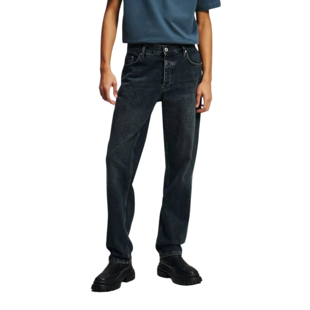 Karl Lagerfeld Black Jeans - Male - Straight Fit Jeans - W32 - Jeans