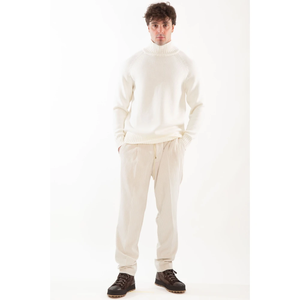 Briglia Needlecord Broek voor Wimbledon Stijl Beige Heren