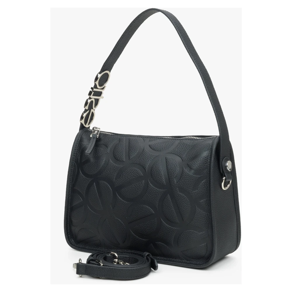 Estro Zwarte Schoudertas voor Vrouwen Er00114941 Black Dames