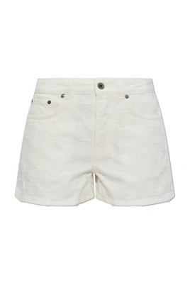 WHITE DENIM SHORTS