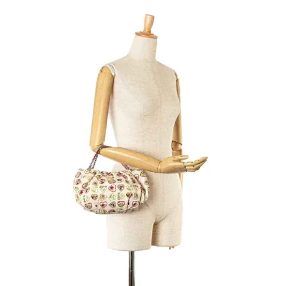 Chanel Vintage Pre-owned Canvas handbags Pink Dames