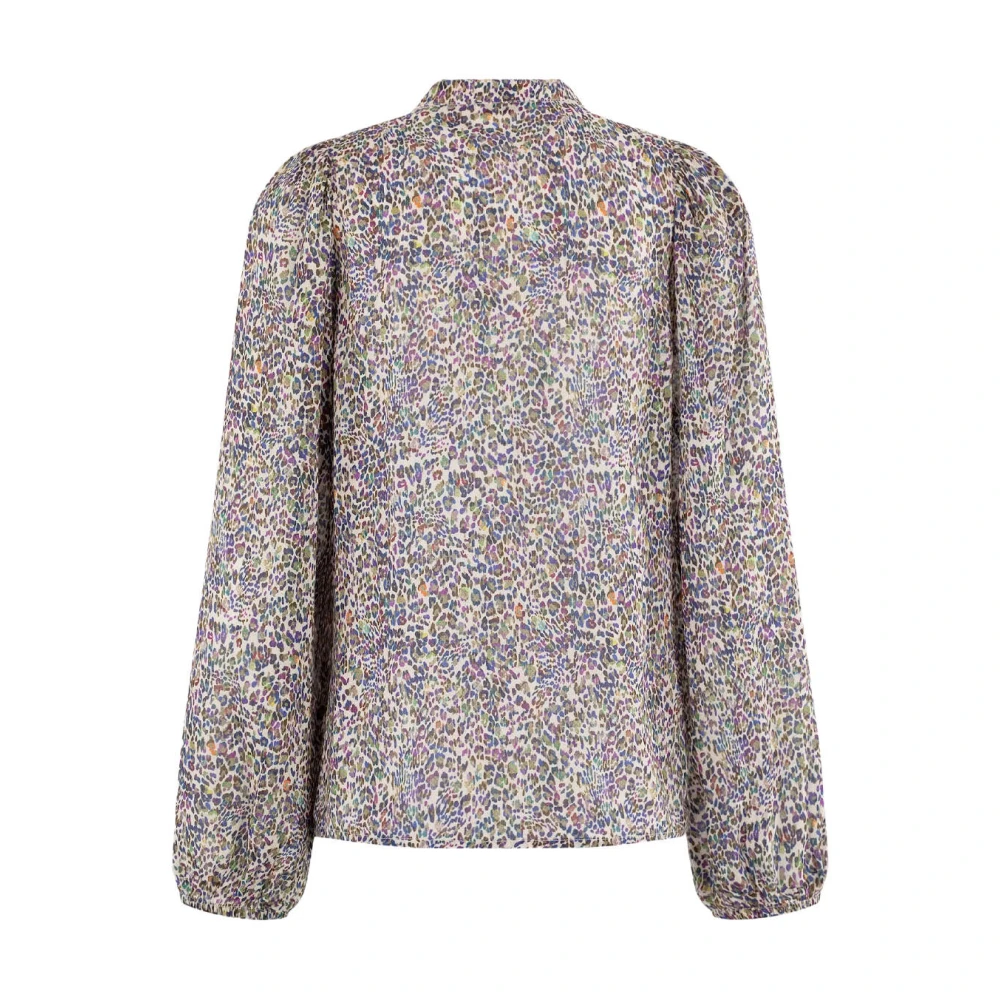 Anna Van Toor Lange mouw blouse in stijl 26a05-03511 Beige Dames