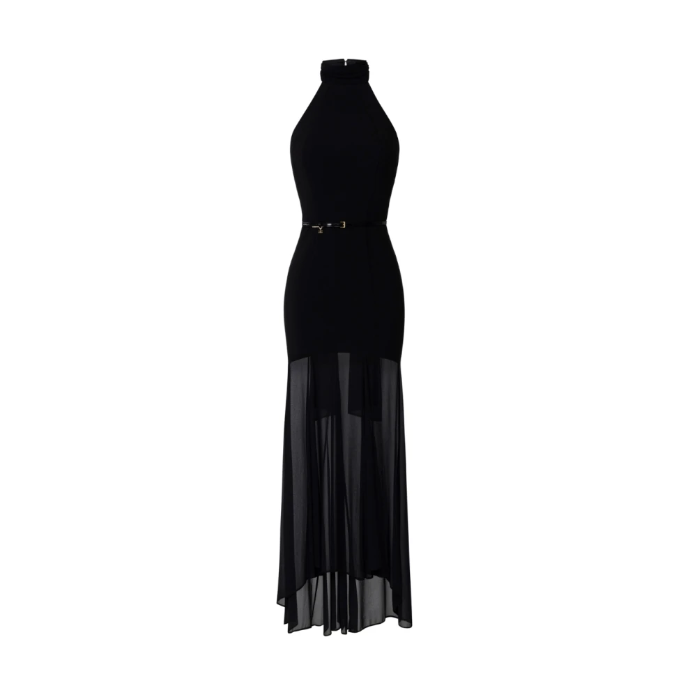 Elisabetta Franchi Lange Jurk Black Dames