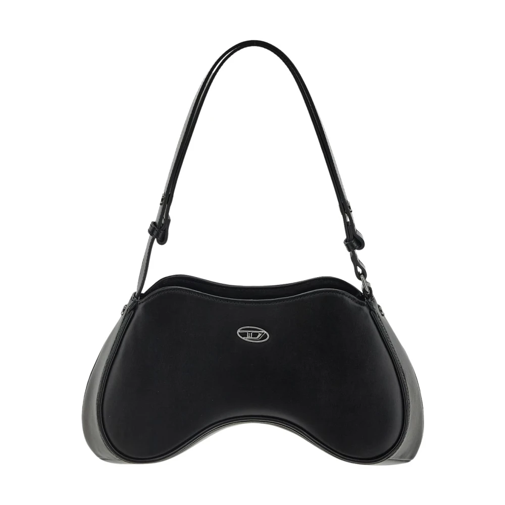 Diesel Leren Play Tas Black Dames