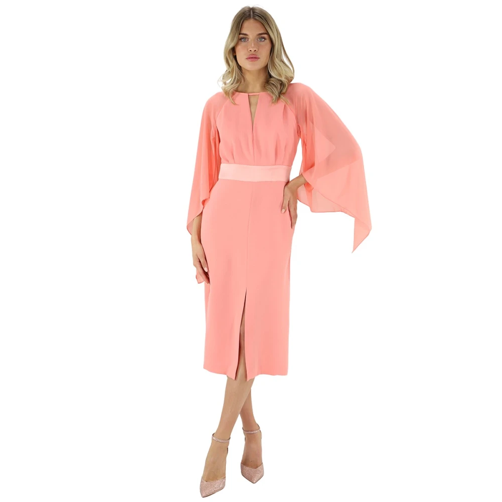 Hanita Vrouw Roze Kleedjes Dames, S, Abito Lungo