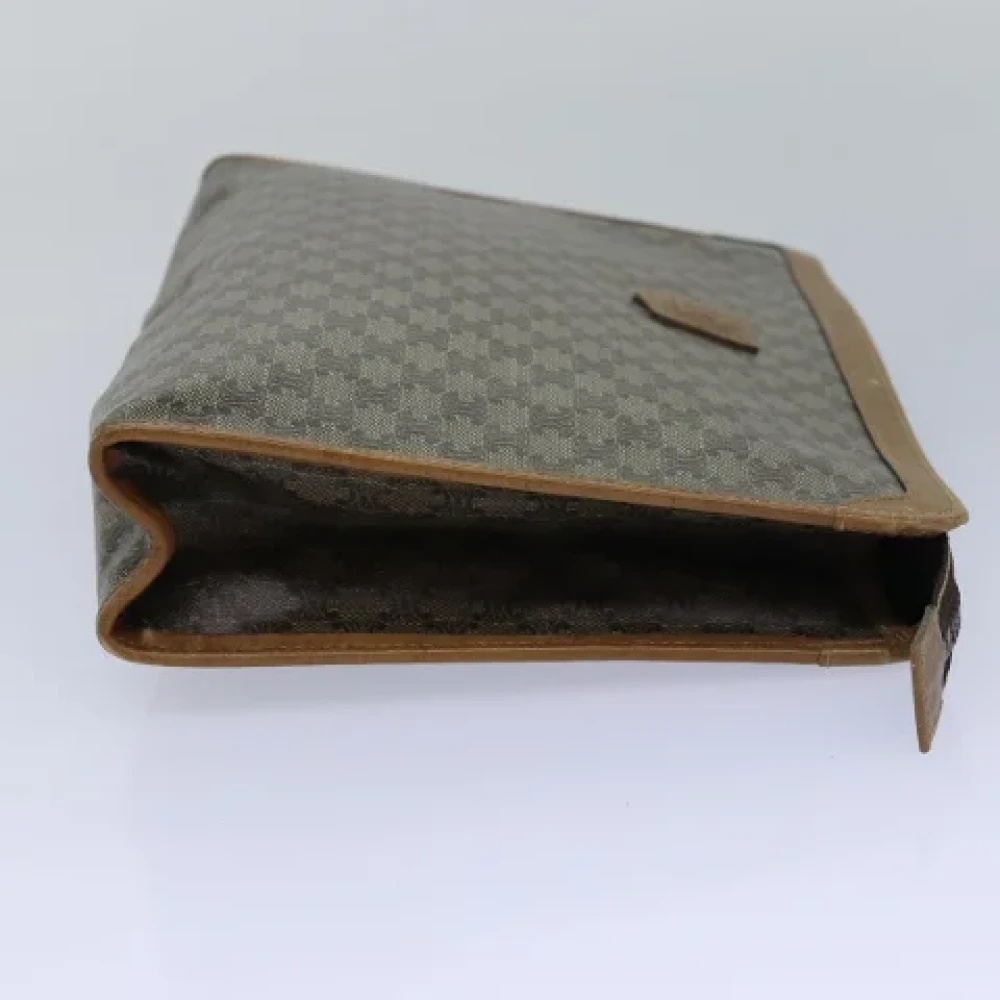 Celine Vintage Pre-owned Leather clutches Beige Dames