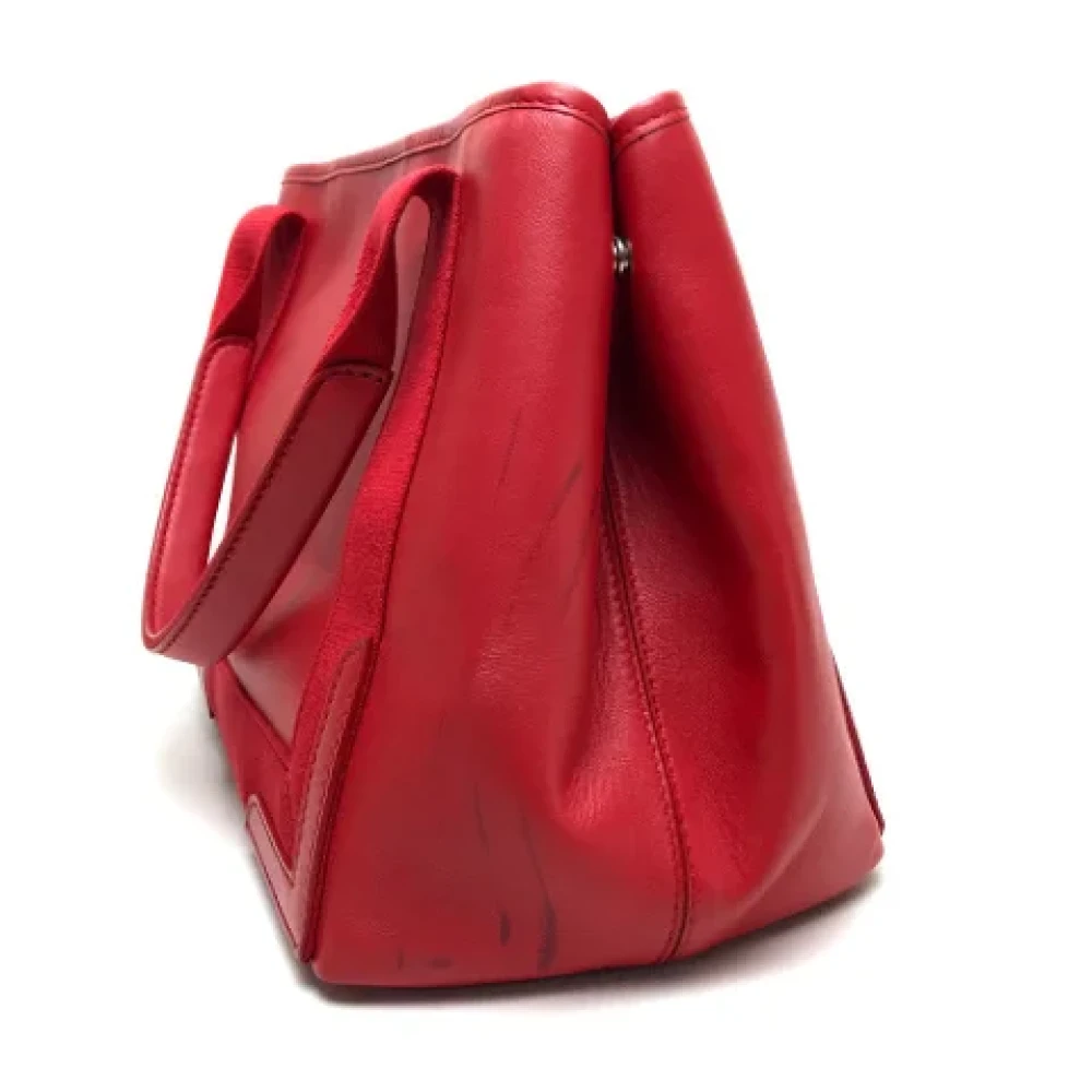 Balenciaga Vintage Pre-owned Leather balenciaga-bags Red Dames