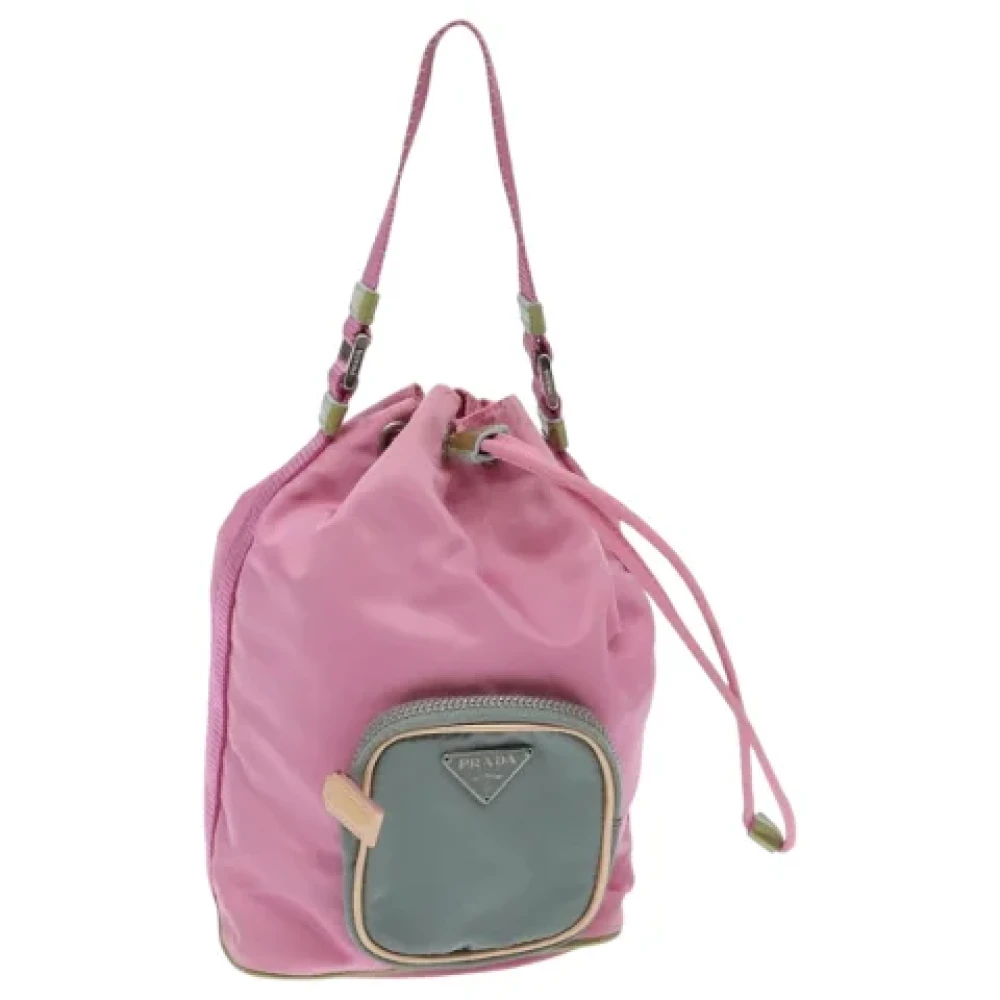 Prada Vintage Pre-owned Nylon prada-bags Pink Dames