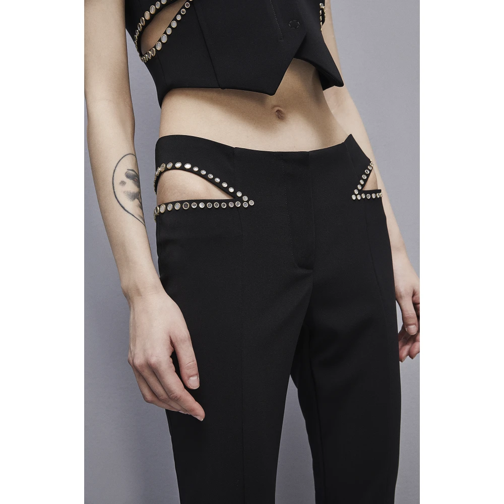 PATRIZIA PEPE Lage taille broek Black Dames