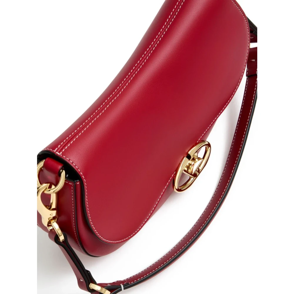 Valentino Garavani Rode VLogo Signature Leren Tas Red Dames
