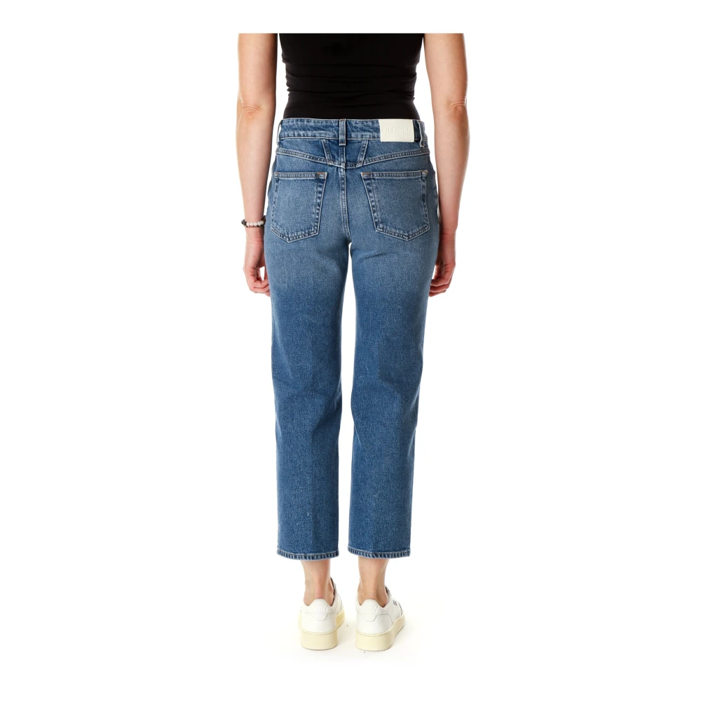 closed Cropped Straight Fit Jeans Blue Dames