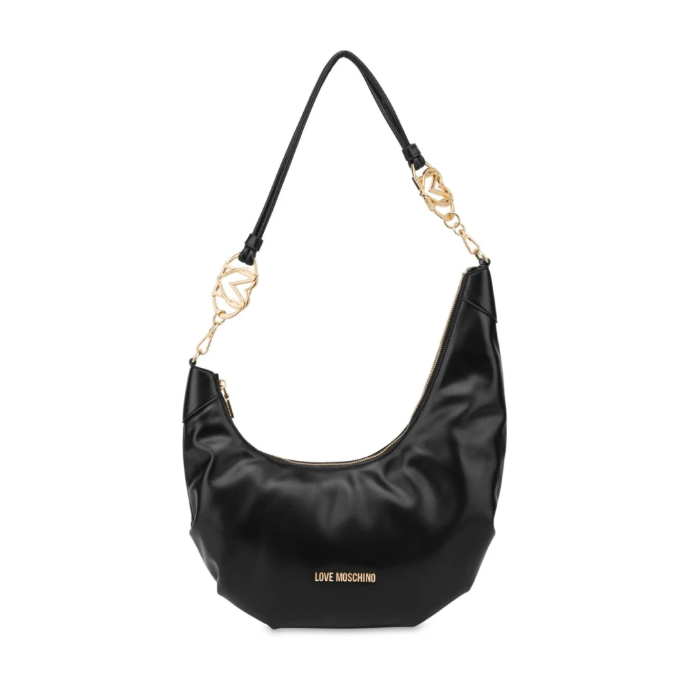 Love Moschino Vrouw Zwart Tassen Dames, One Size, Pu Hobo