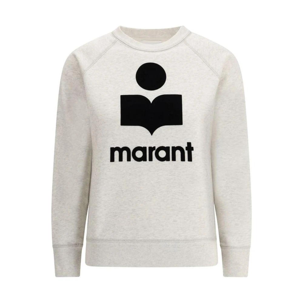 Isabel Marant Étoile Melange Sweatshirt met Iconisch Monogram White Dames