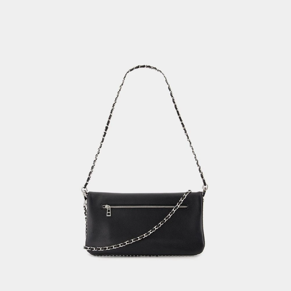 Zadig & Voltaire Zwarte leren crossbodytas Black Dames