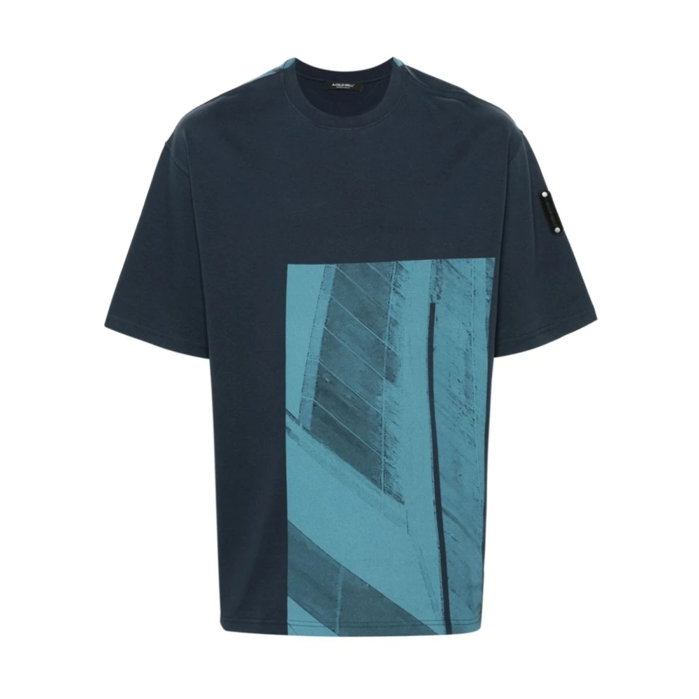 A-Cold-Wall Navy T-Shirt Acwmts189 Blue Heren