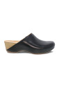 zwarte-leren-klomp-met-beige-sleehak