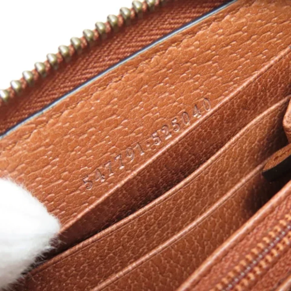 Gucci Vintage Pre-owned Canvas wallets Brown Dames