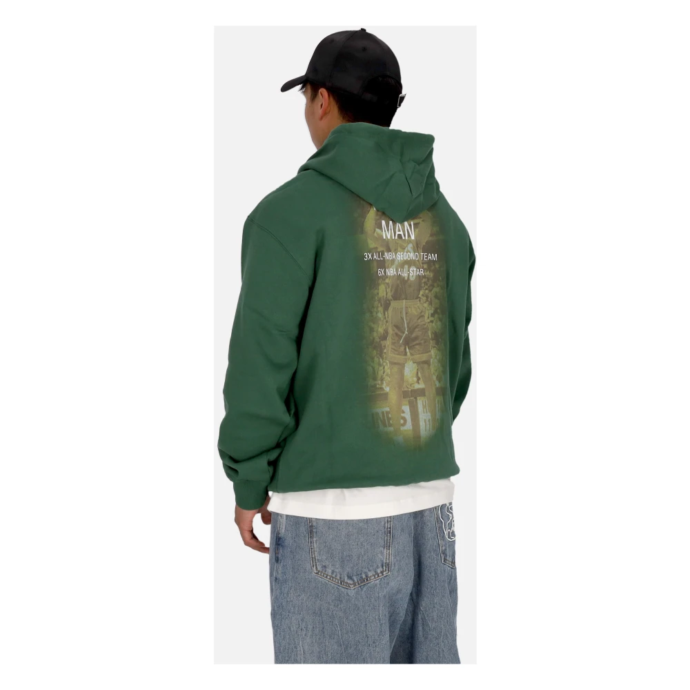 Mitchell & Ness Vintage Logo Hoodie Shawn Kemp Green Heren