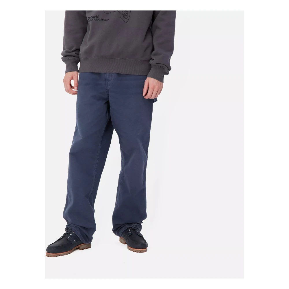 Carhartt WIP Relaxed Straight Fit Kniebroek Air Force Blue Heren