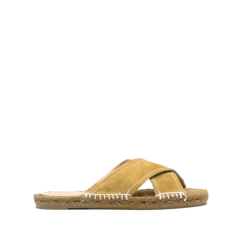 Castañer Donna Verde Sandali Eleganti Per L'estate