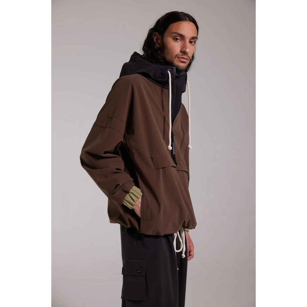 Stutterheim Waterdichte Matte Anorak Jas Brown Heren